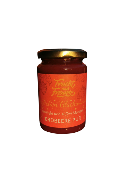 "Herzlichen Glückwunsch" Erdbeere pur 240g